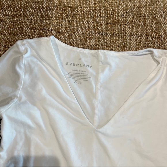 Everlane White Long Sleeve Bodysuit - Picture 4 of 8
